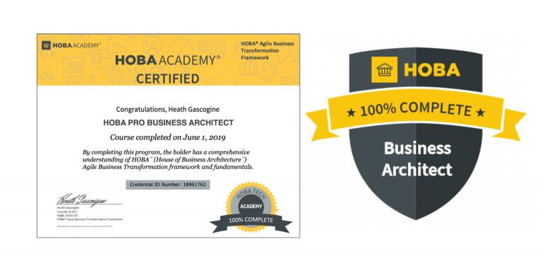 HOBA Pro Certificate and Badge